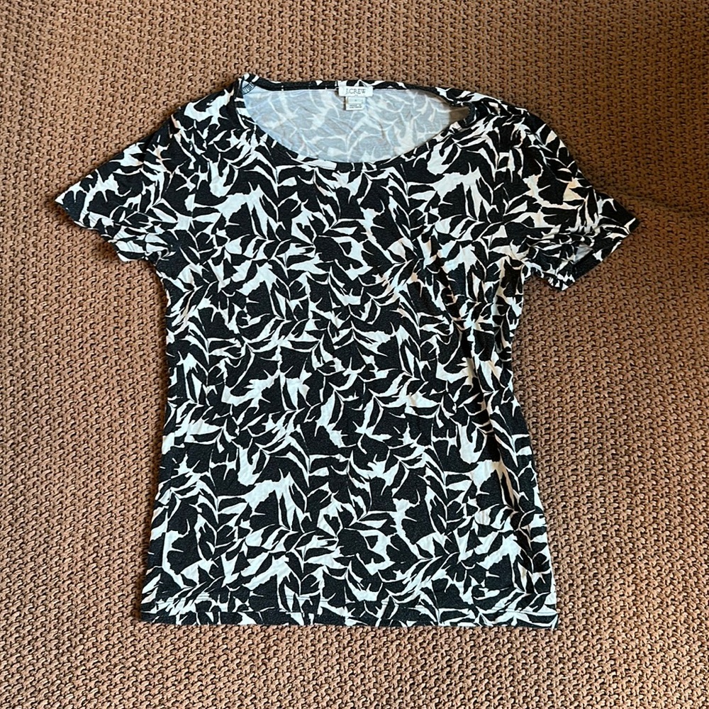 Black/White JCrew Top